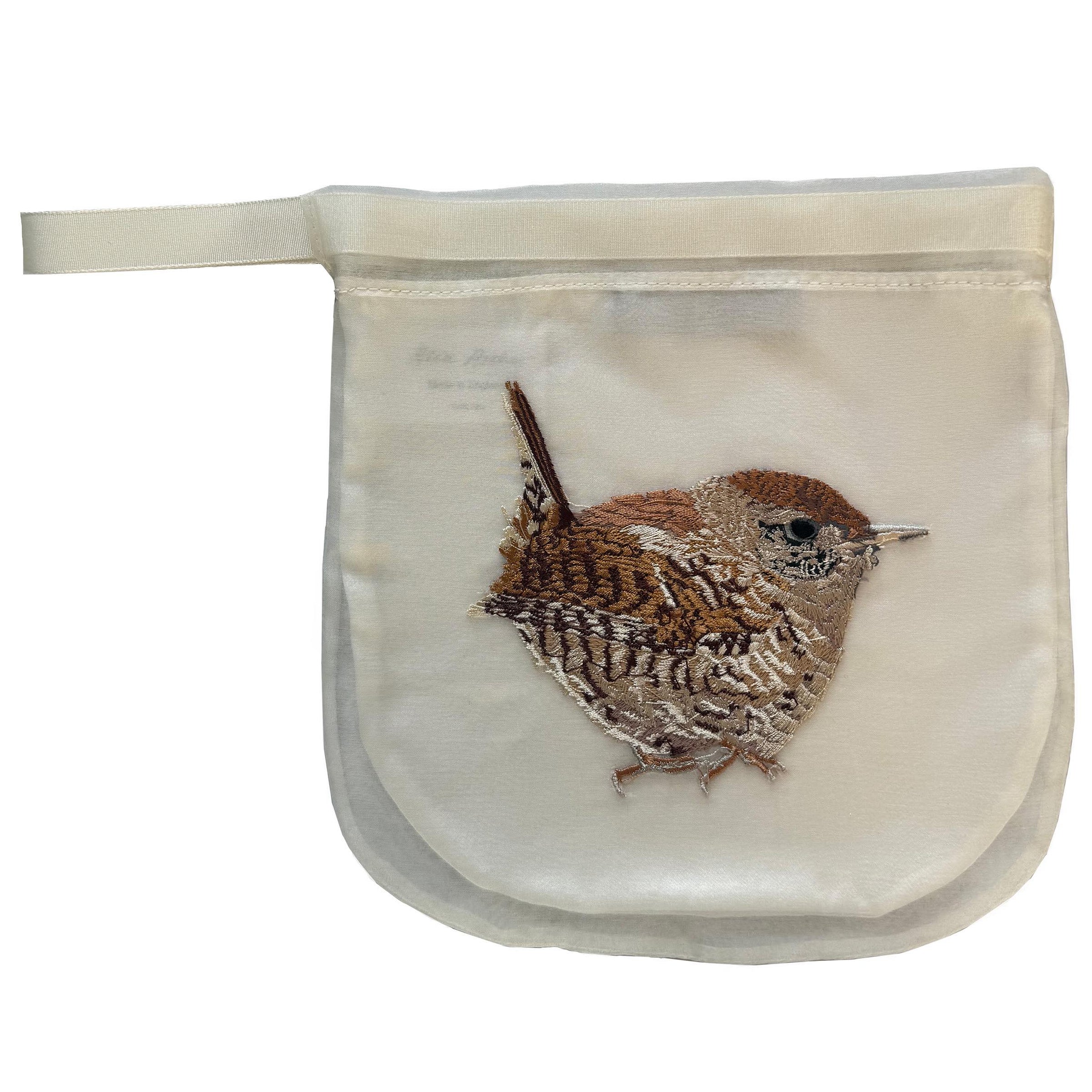  Wren Pouch Bag Ivory Organza 